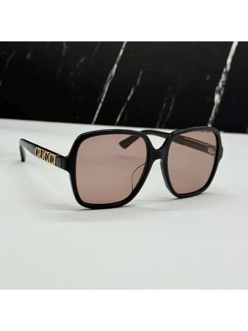 New Gucci GG1189SA 004 rown Square Women Sunglasses